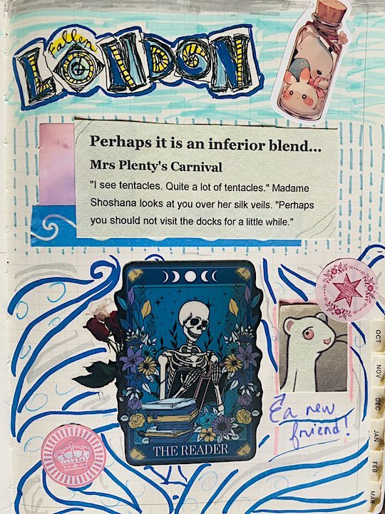 Journal page - Fallen London